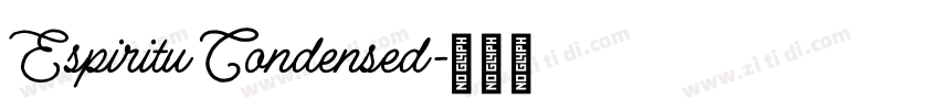 Espiritu Condensed字体转换